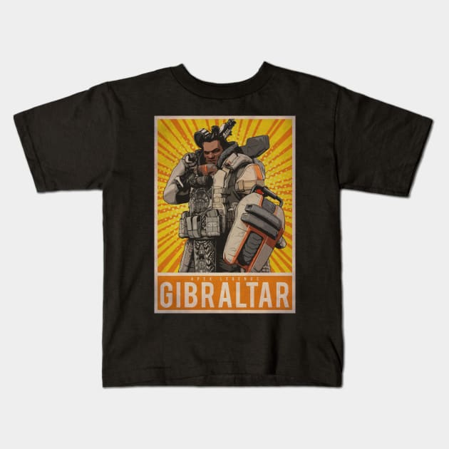 Gibraltar Kids T-Shirt by Durro